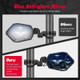 Kubota RTV / RTV-X RGB 1.62"-2'' Rear View Side Mirrors with Bluetooth by Kemimoto